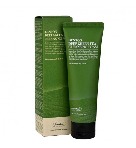 Benton Deep Green Tea Cleansing Foam 120g